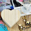 Heart Shape Make-Up Wooden Organizer